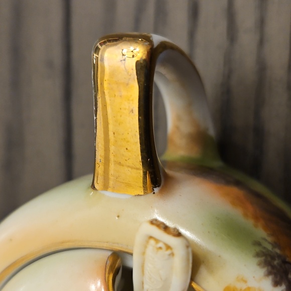 Noritake Multicolor Mustard Pot with Gold Accents VINTAGE - Picture 13 of 15